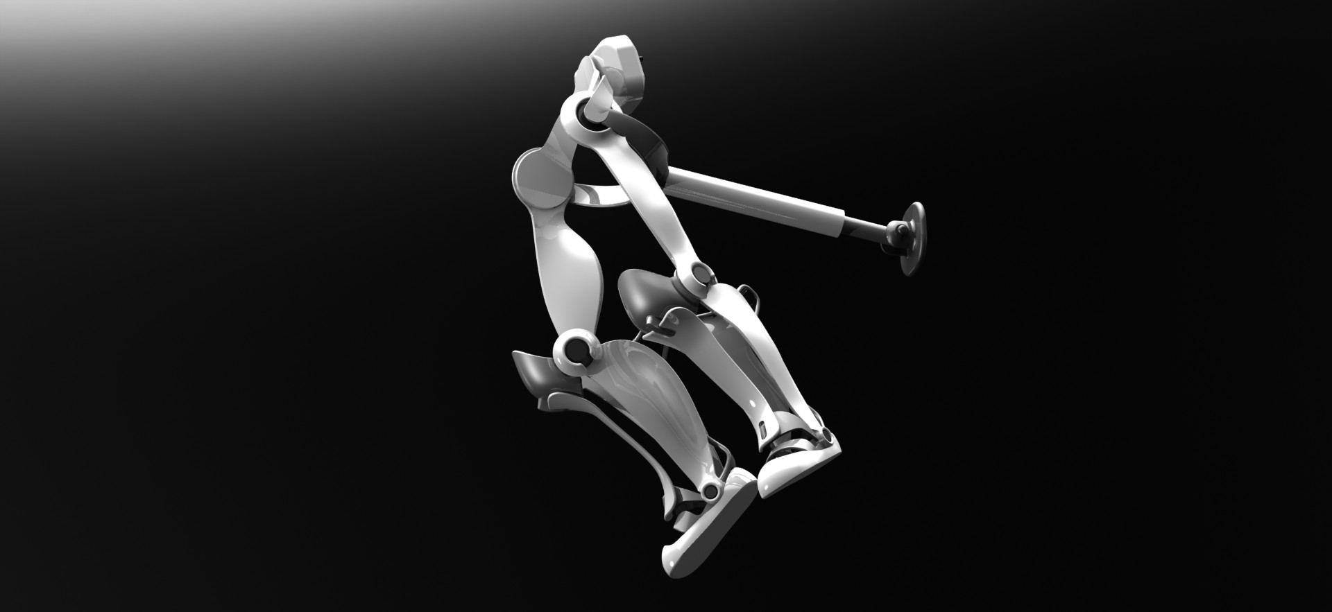B 外骨骼 跳跃外骨骼 单兵辅助骨骼 机械设计 3D建模图纸jumping-exoskeleton